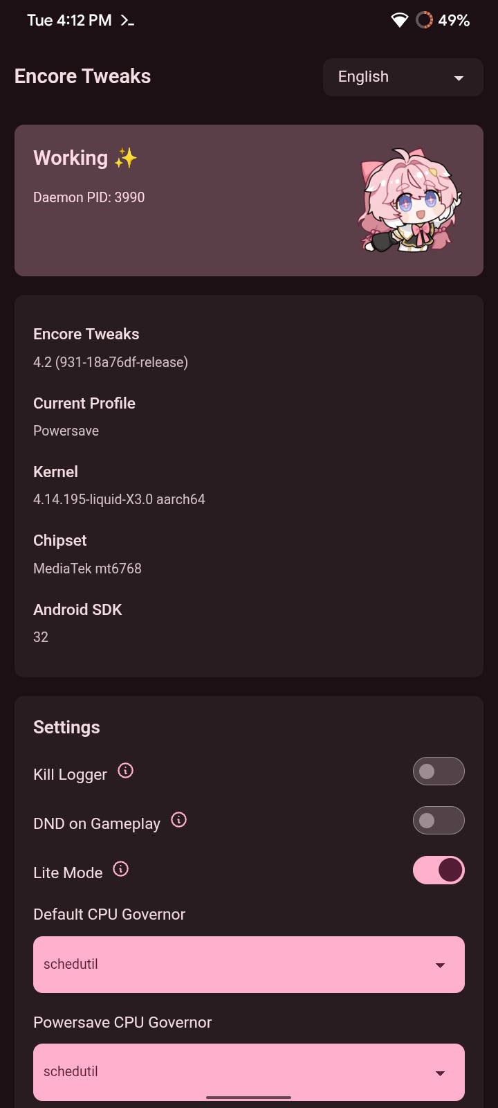 Encore Tweaks WebUI